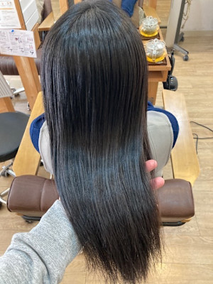 お客様髪質改善データ1519（酸性縮毛矯正と髪質改善）