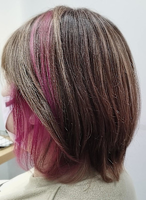 ピンクインナーカラー＆ポイントカラー