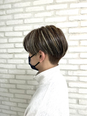 メンズハイライト＋マッシュ