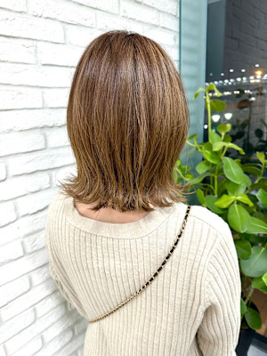 インナーカラー＋ミルクティーカラー