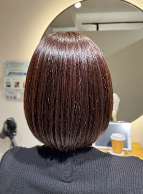 明るい白髪染め×バイオレットブラウン 『銀座/個室』