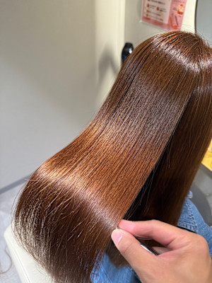 "髪質改善メテオストレートで叶える"  極艶髪 『銀座/個室