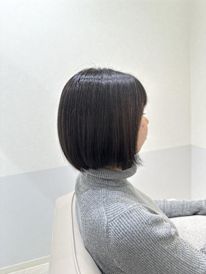 枚方ボブ髪質改善カラー○山地