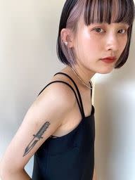 インナーカラー×ボブ