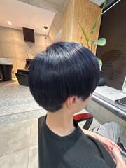 【ブリーチ1回】ブルーブラックカラー