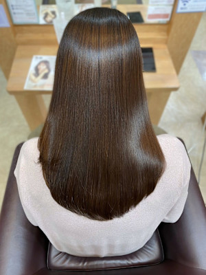 【MICHI富田店　古作蓮】オリーブベージュ　髪質改善　艶髪