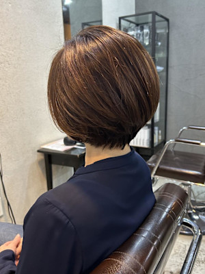 【松戸BULL】艶感丸みショートボブ