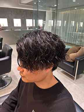 men's　波巻スパイラル×アップバンク