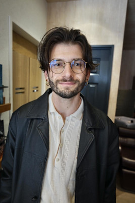 センターパート／ニュアンスパーマ