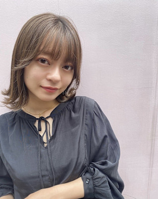 髪質改善外はね顔回りレイヤーカットボブ【Zina荻窪】