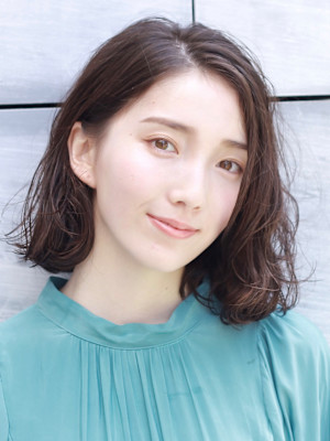 大人ボブパーマ