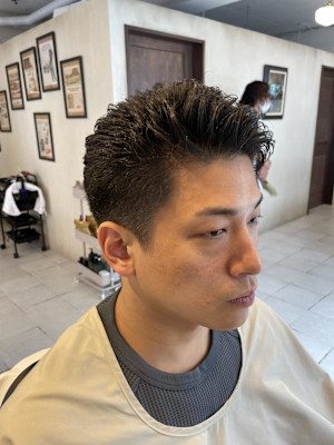 【30代 男性】ロンドンアイロンショート（大宮/バーバー）