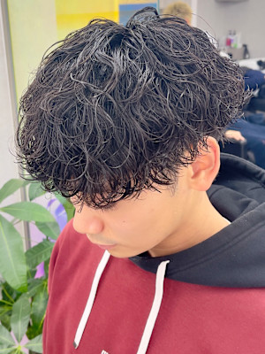 波巻きスパイラルパーマツイストスパイラルパーマ韓国マッシュ