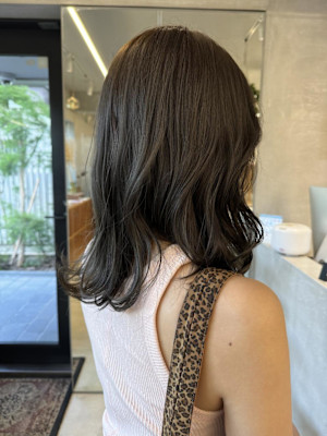 ミディアム/オリーブグレージュ/アッシュカラー