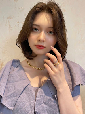 髪質改善前髪なしレイヤーカットボブ美髪*Zina池袋