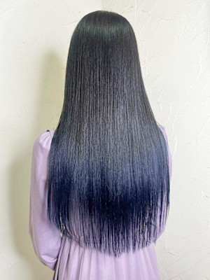 【Reir_下北沢】*グラデーション+アッシュ✖ネイビー*