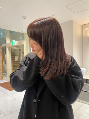 秋カラー&レイヤーカット