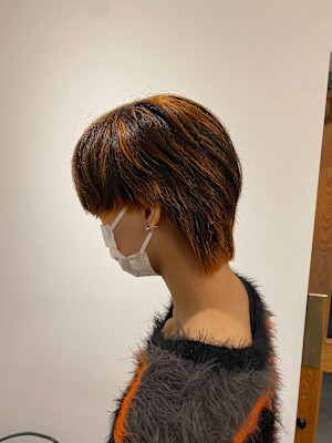 池袋/メンズ/眉カット/デザインカラー/ハイライト/ブリーチ