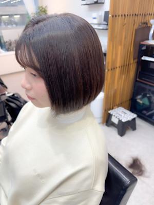 ミニボブ/コンパクトボブ/ぱつっとボブ/ワンレンボブ