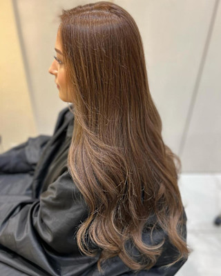 ［chii］ハイライト艶カラー　ココアベージュ