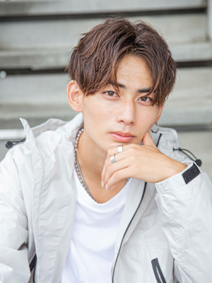 【小久保style】メンズカットツーブロックツイストウルフ