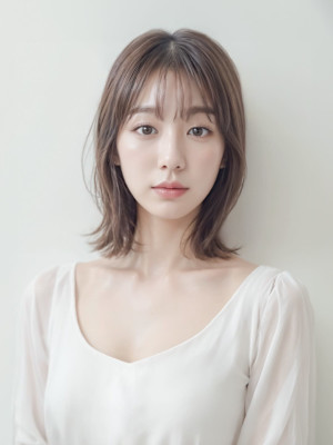 外ハネ くびれ ショート