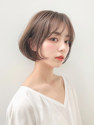 小顔似合わせショートボブ