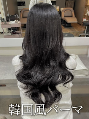 韓国風パーマ/コテ巻き風パーマ/レイヤースタイル