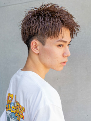 【小久保style】メンズカットツーブロックツイストウルフ