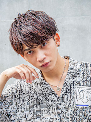 【小久保style】メンズカットツーブロックツイストウルフ