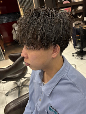 メンズ/ツイスパ＋波巻きパーマ　岩崎錦糸町北口