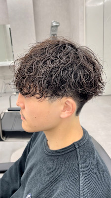 波巻きスパイラルパーマツイストスパイラルパーマ韓国マッシュ