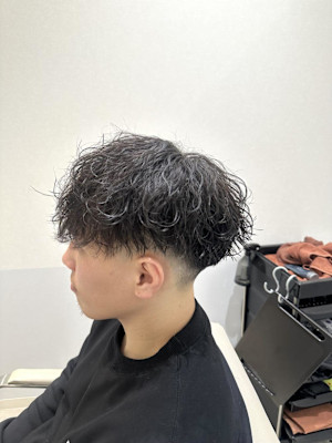 枚方スペインカール風波巻パーマ