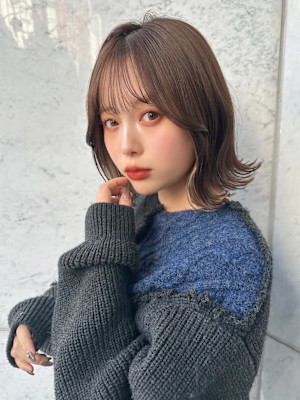 髪質改善グレージュアッシュボブ美髪*Zina梅田茶屋町