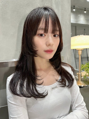 髪質改善艶髪アッシュブラック美髪*Zina梅田茶屋町