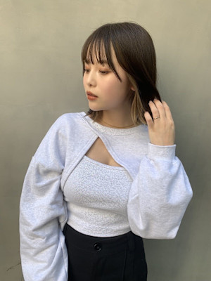 髪質改善グレージュカラーボブ美髪*Zina梅田茶屋町