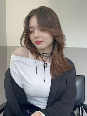 髪質改善ワンレン秋色ブラウン美髪*Zina西新