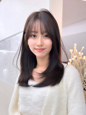 顔まわりカット/前髪/似合わせカット/レイヤーカット/銀座