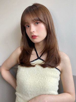 髪質改善小顔みせ顔周りレイヤー美髪*Zina千早