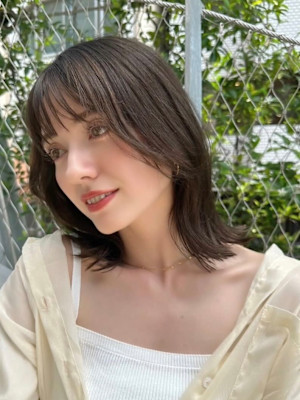 髪質改善オリーブカラーウェーブボブ美髪*池袋サンシャイン通り