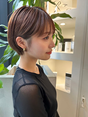 髪質改善前髪長めマッシュショート美髪*Zina高槻