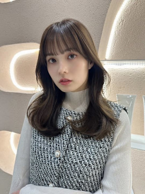 髪質改善ショコラブラウンボブルフ美髪*Zina高槻