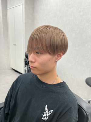 ワンブリーチでできるミルクティーカラー