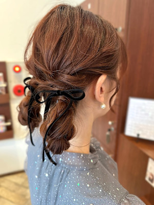 【feloice MICHI 石井あすか】ツインお団子ヘア