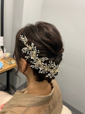 《ROW 川崎》パーティヘアアレンジ結婚式ヘアセット
