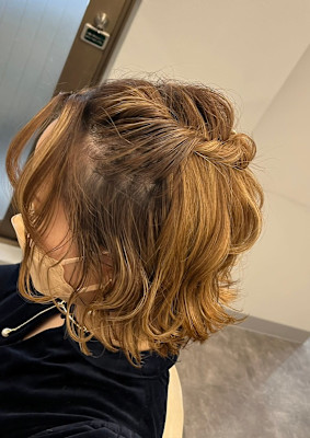 《ROW 川崎》ショート・ミディアム◎ハーフアップ