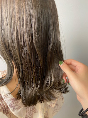 《ROW 川崎》艶髪透明感カラー＊オリーブベージュ
