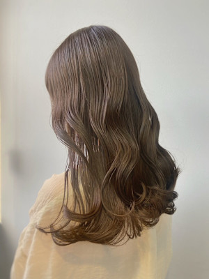 艶髪カラー大人可愛い＊オリーブベージュ