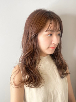 《ROW 川崎》大人可愛いゆるふわ巻き＊艶ブラウンカラ