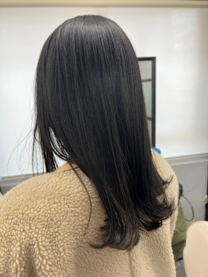 《ROW 川崎》韓国風暗髪カラー＊透明感オリーブベージ